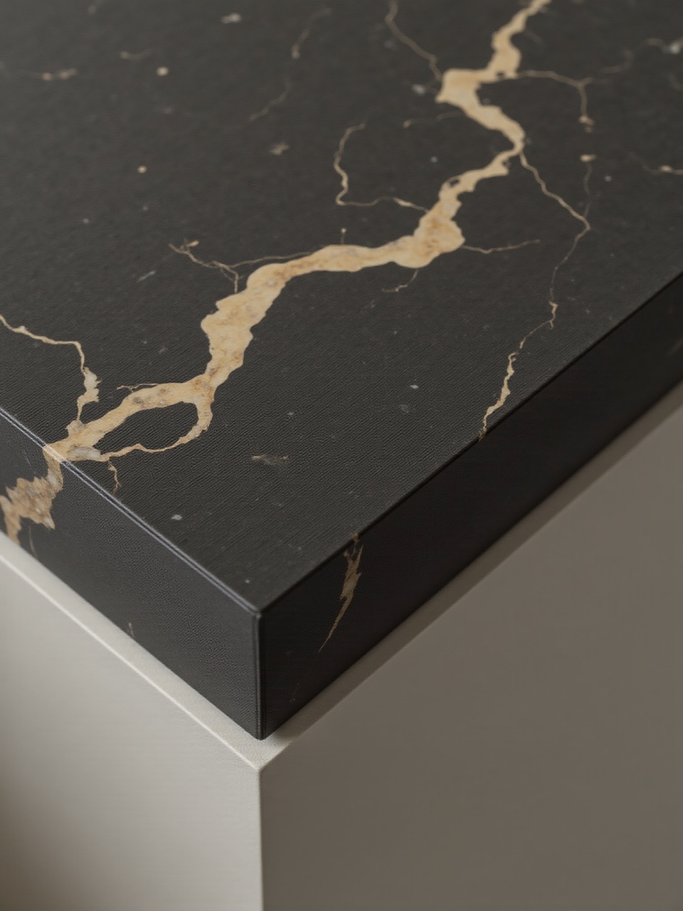 Marble slab sample with natural veining